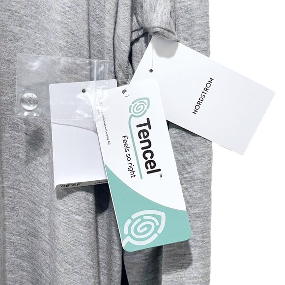 Nordstrom Moonlight Eco Knit Pajama Set — Heather Gray — NWT — Size L - Picture 5 of 13